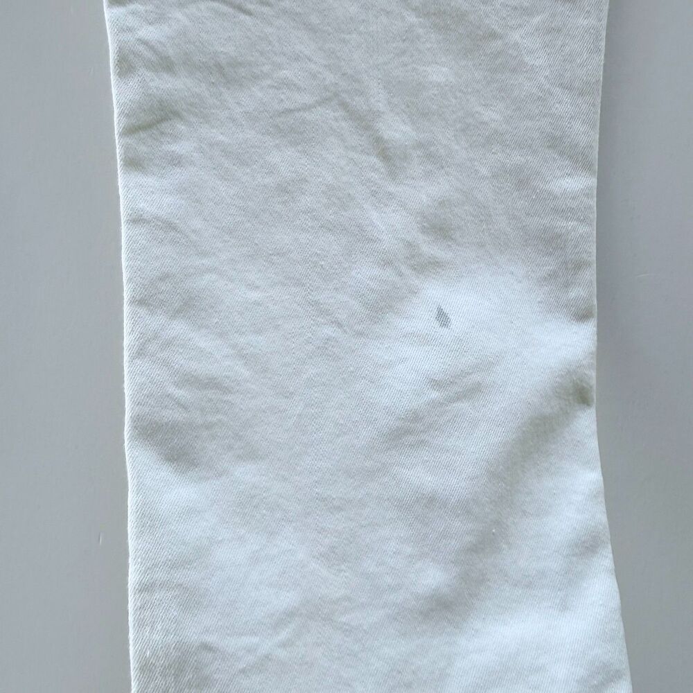NWT FLAWED FRAME Le Skinny de Jeanne Mid-Rise Crop Jeans in White Size 30 - Picture 6 of 15